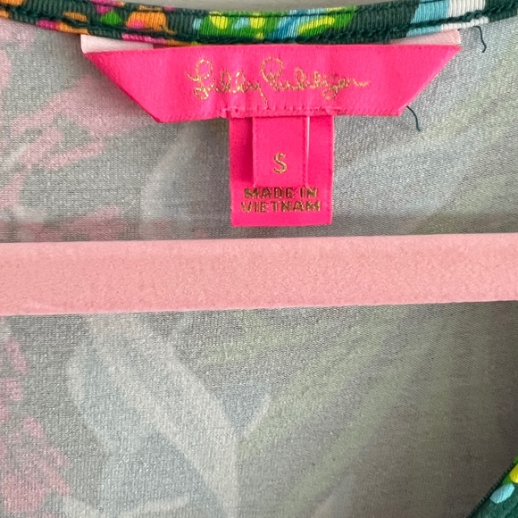 EUC Lilly Pulitzer Chiara Tiered Dress Multi Sunshine Jungle SIZE S - Picture 3 of 6